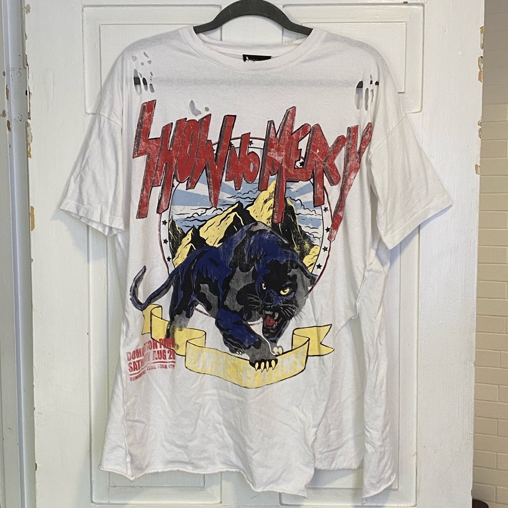 TOPSHOP Oversized Rocker Tee - Picture 3 of 5